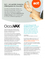 Act! Software – OccuVax